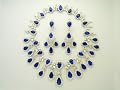 Platinum Sapphire and Diamond Set