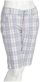 Jeanstar Women's Morgan Hula Plaid Bermuda