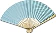 Paper and Bamboo Fan in Pretty Light Blue