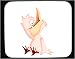 Decorated Mouse Pad with eating, sitting, cartoon, dinner, lunch, bird, animal, snack...