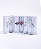 Boxed Fancy 3 pc Ladies Cotton Handkerchiefs