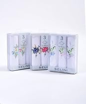 Boxed Fancy 3 pc Ladies Cotton Handkerchiefs