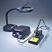 "X-TRONIC" MODEL #4010 - 4000 SERIES - SMD - ESD SAFE - Digital Soldering Iron Station - 10 SOLDERING TIPS - 1 EXTRA CERAMIC HEATING ELEMENT - 1 5X LIGHTED MAGNIFYING LAMP!!! best-price