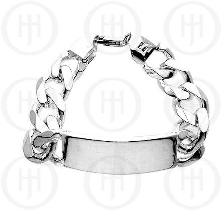 Doma Jewellery MAS05770 Sterling Silver -ID Bracelet Curb -ID-GD-400 Mens