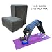 9" X 6" X 4" YOGA BLOCK - 2 PIECE PACK, BLACK