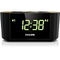 Philips AJ3570/12 Radiowecker (UKW/MW, Abdeckung aus Bambus) schwarz