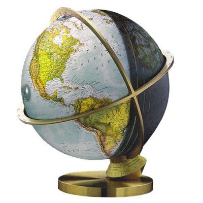 National Geographic Planet Earth Day/Night 14-Inch Diameter Tabletop Globe - SL005