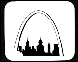 Mouse Pad with Saint Louis, landmark, gateway ot the west, arch, city, Missouri, monument