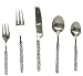 Decorative 5 Piece Place Setting With Stainlesss Steel Chain Handle