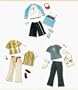 Barbie Ken Guy Time Clothes ~~ Sweat Suit and White and Blue Sweat Jacket ~~Red Cap ~~Sandles and Sunglasses