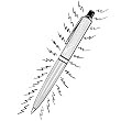 NEW Shocking Pen Gag - Classic Fake Ink Writing Instrument Joke