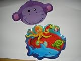 Childrens Deep Sea Fun & Jungle Animal Food Snack Plates ~ 2 Assorted pc SetIMAGE