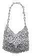 Soda pop-top bag, 'Mini-Shimmery Silver'