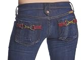 Frankie B. - FRANKIE B. Jeans Harness Boot 2 Ultra Lowrise Moonlight Womens