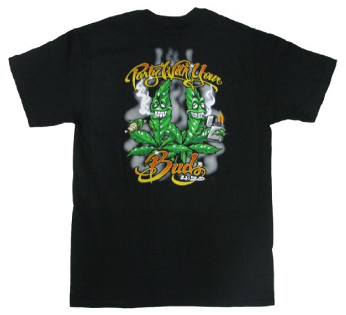 Marijuana T-shirt Party With Your Buds-xl