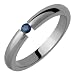 Efren Sapphire Titanium Ring
