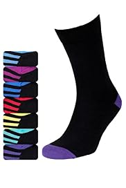 7 Pairs of Freshfeet™ Cotton Rich Striped Sole Socks