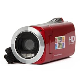 TouchGlobal 3.0MP Digital Video Camcorder w/ SD / AV-Out - Red (2.7 TFT LCD)