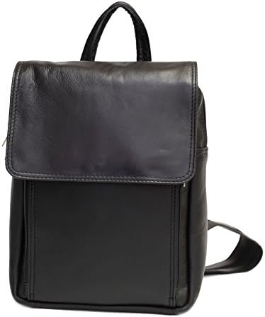 Ashlin Genuine Leather CASSINELLI Knapsack, Black