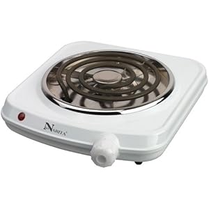 Narita 1000 Watt Electric Single Burner Portable Stove