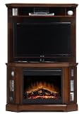 Burnaby Corner Electric Fireplace w/ TV Hutch