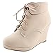 Top Moda Womens Max-35 Wedge Ankle Booties