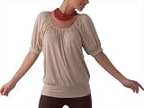 Women's Laid Back Scoop-neck Drapey Blouse - Plus Size Available! CHERRY 2XL