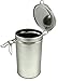 Latching Tea Tin, Tea Canister, Airtight Tea Container, Spice Storage Tins, Stainless Steel Coffee Canister w/ Airtight Latch Rubber Seal, 12 oz (Set of 2) (2)