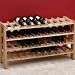 40 Bottle Solid Birch Wood Wine Rack