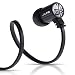 JBuds J4 Rugged Metal In-Ear Earbuds Style Headphones with Travel Case (Obsidian Black)