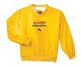 Custom embroidered Allstar Grandpa design on nylon windshirt
