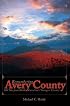 Remembering Avery County: Old Tales from North Carolina's Youngest County