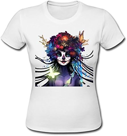 Sugar Skull Woman Art Theme Ladies Tee Women T-Shirt