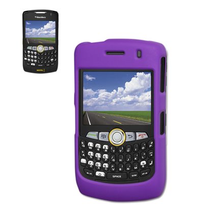 New Fashionable Perfect Fit Hard Protector Skin Cover Cell Phone Case for RIM Blackberry Curve 8350i Sprint,Nextel - Purple