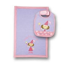 Stephen Joseph Bib/Burp Cloth Set: Princess