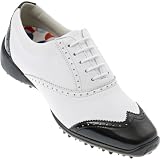Footjoy 2011 Lopro Ladies Golf Shoes - White / Black - Wide Fit