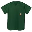 University of Miami Scrubs Top Shirt- UM Logo For HIM or HER -Officially Licensed NCAA College Logo Apparel For HIM or HER SEARCH BROAD BAY SCRUB FOR OTHER College Logo Apparel Unique GIFT Ideas for Man Men Woman Women Ladies Nurses