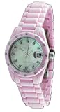 Oniss #ON601-L4 Women's Diamondte Collection Pink Ceramic Watch