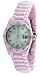 Oniss #ON601-L4 Women's Diamondte Collection Pink Ceramic Watch