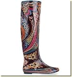 Jeffrey Campbell - Women's Marsha Artist Print Rain Boots