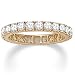 PalmBeach Jewelry DiamonUltra™ Cubic Zirconia 10k Eternity Band