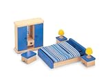 Pintoy Dolls House Wooden Accessory set - Bedroom