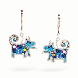 Blue Dog Earrings from the Artazia Collection #334BL NE