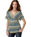 DKNY Jeans - DKNY Jeans Chevron Stripe Side-Tie Sweater