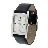 Geneva Platinum Men's Rectangle Fashion Watch