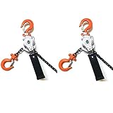 レバーホイスト 0.25ton 2台セット 高品質よろこび価格 チェーンブロック チェーンホイスト 手動式レバー ブロック式荷締機 ガッチャ がっちゃ