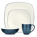 Noritake Colorwave Blue 4-Piece Square Place Setting