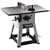 DELTA 36-979 10-Inch Left-Tilt 1-1/2-Horsepower Contractor Saw with No Fence, 115/230-Volt 1-Phase