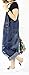 Soojun Women's Fashion Casual Loose Denim Bib Overalls Plus Size Blue, One Size
