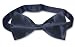 BIAGIO SILK BOWTIE Solid NAVY BLUE Color Men's Bow Tie for Tuxedo or Suit